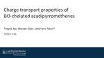 Charge Transport Properties of BO-Chelated Azadipyrromethenes by Tingrui Ma, Muyuan Zhao, and Geneviève Sauvé